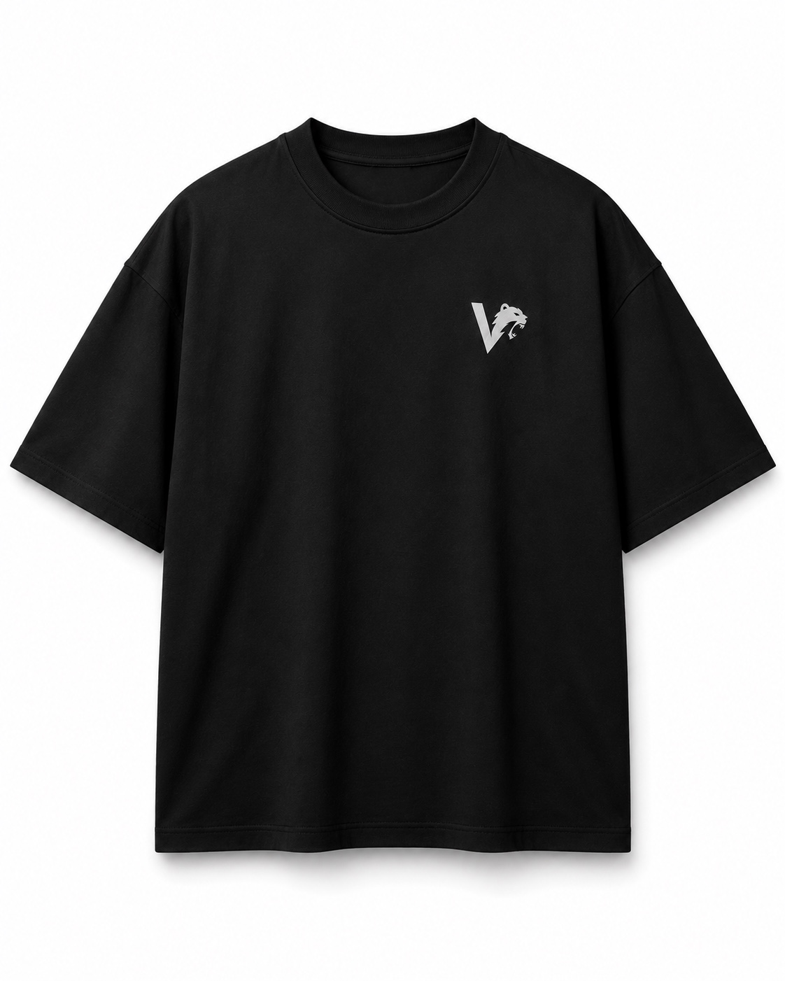 Camiseta preta VORAZ Essential Black vista de frente